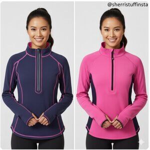 Lululemon Run U-Turn Pullover Reversible Long Sleeve Top Raspberry Black Grape 6